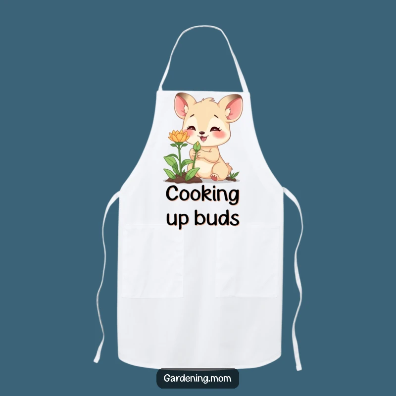 Funny Gardening Mom Animal Apron New Bud Excitement - Protect Clothes with Anticipation