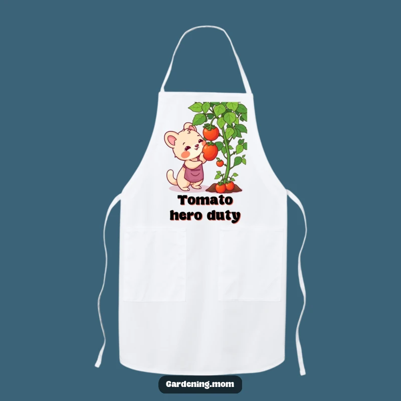 Funny Gardening Mom Animal Apron: Tomato Harvest, Practical Funny Gift for Gardeners