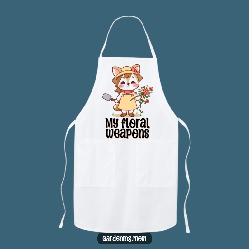 Funny Gardening Mom Animal Apron Trowel Flowers - Protect Clothes with Floral Humor