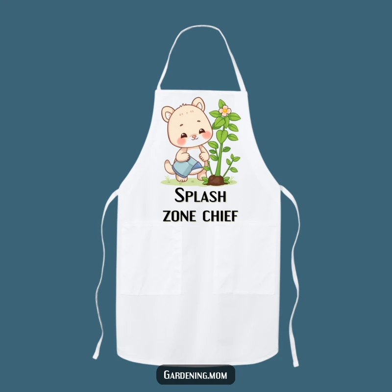 Funny Gardening Mom Animal Apron Watering Plant - Stay Clean with Humorous Flair
