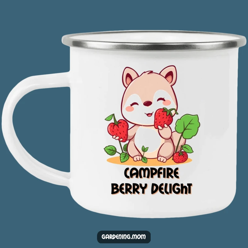 Funny Kawaii Berry Camping Mug: Rugged & Hilarious Outdoor Companion