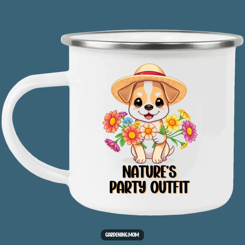 Funny Summer Dog Camping Mug: Adventure in Bloom, The Best Funny Gift