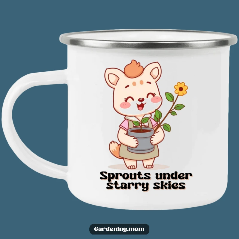 Funny Gardening Mom Camping Mug: Cheerful Gardener Cup - Outdoor Funny Gift