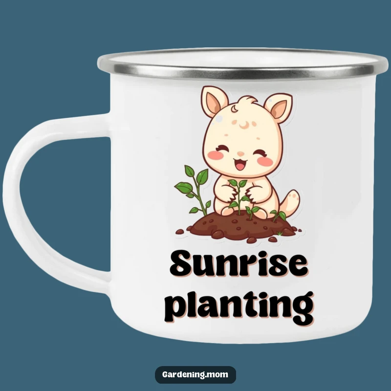 Funny Animal Camping Mug - Outdoor Planting Companion, Perfect Funny Gift