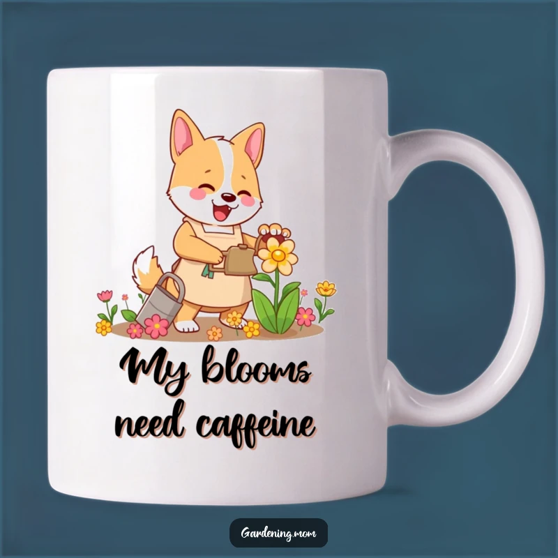 Funny Mama Dog Flower Waterer Mug - Cheerful Gardening Dog Gift