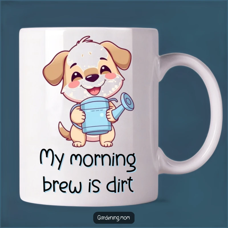 Funny Mama Dog Watering Can Mug - Adorable Garden Humor Gift