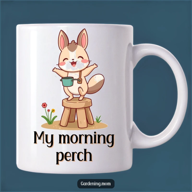Funny Gardening Animal Bouncing Mug: A Hilarious Gift for Gardeners!