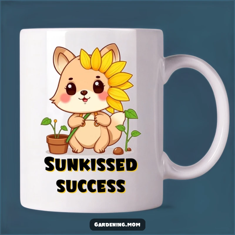 Funny Sunflower Gardener Mug: Celebrate Garden Triumphs with Pride!
