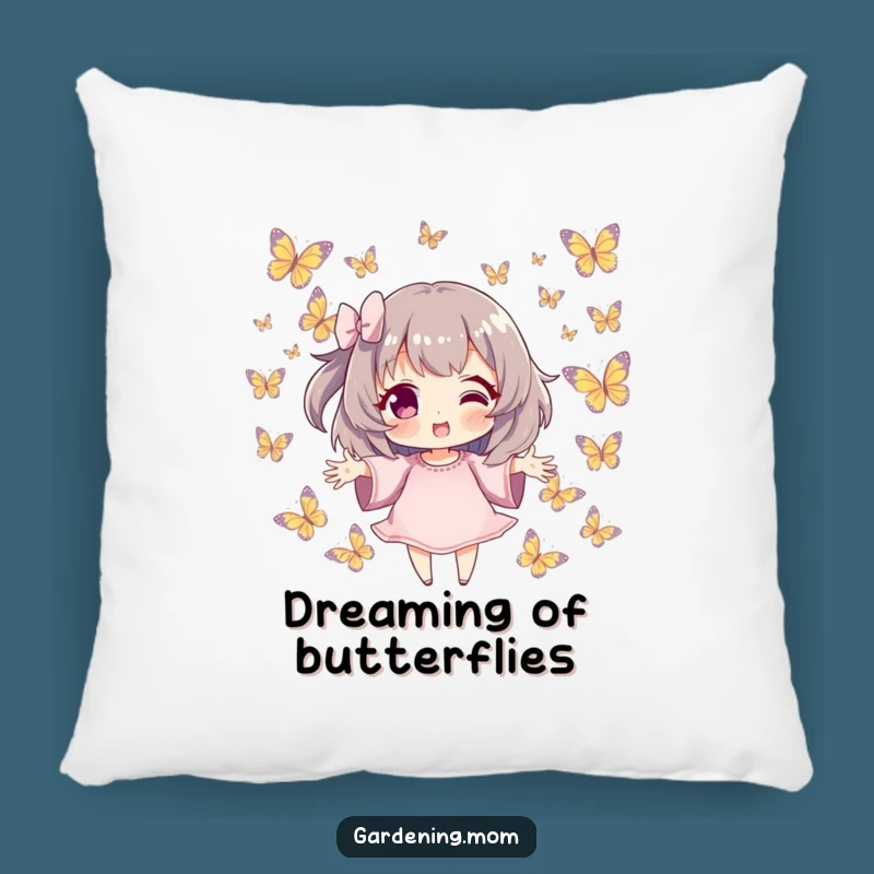 Funny Butterfly Friend Pillow: Rest in Gentle Bliss