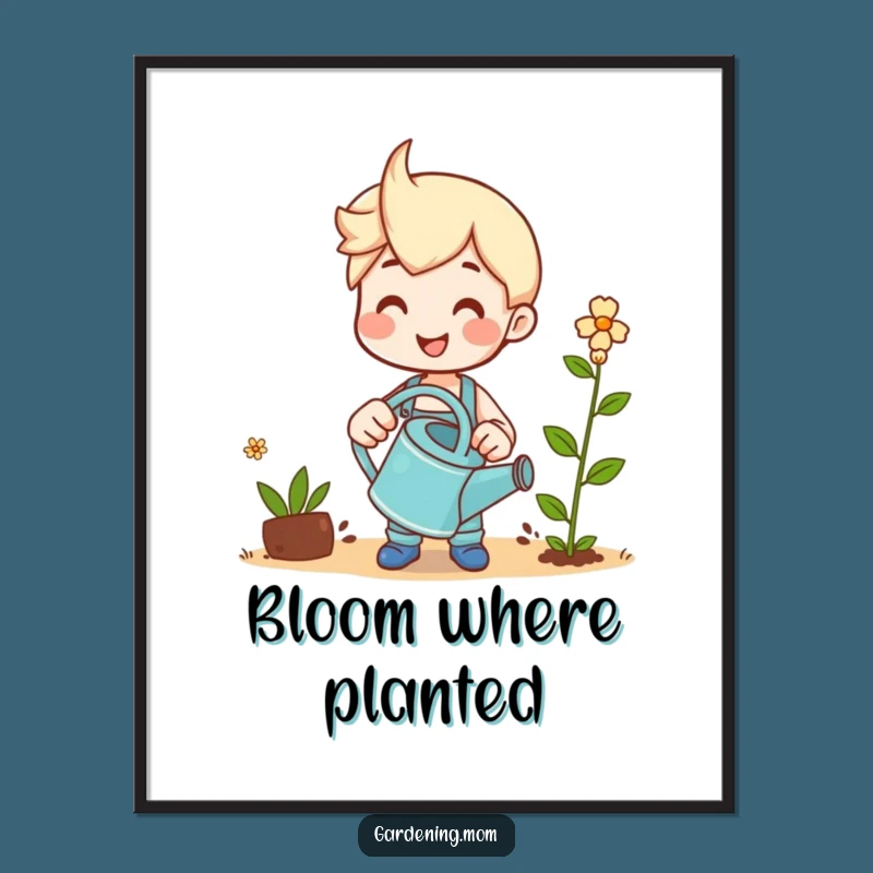 Funny Gardening Digital Art - Instant Green Thumb Charm!