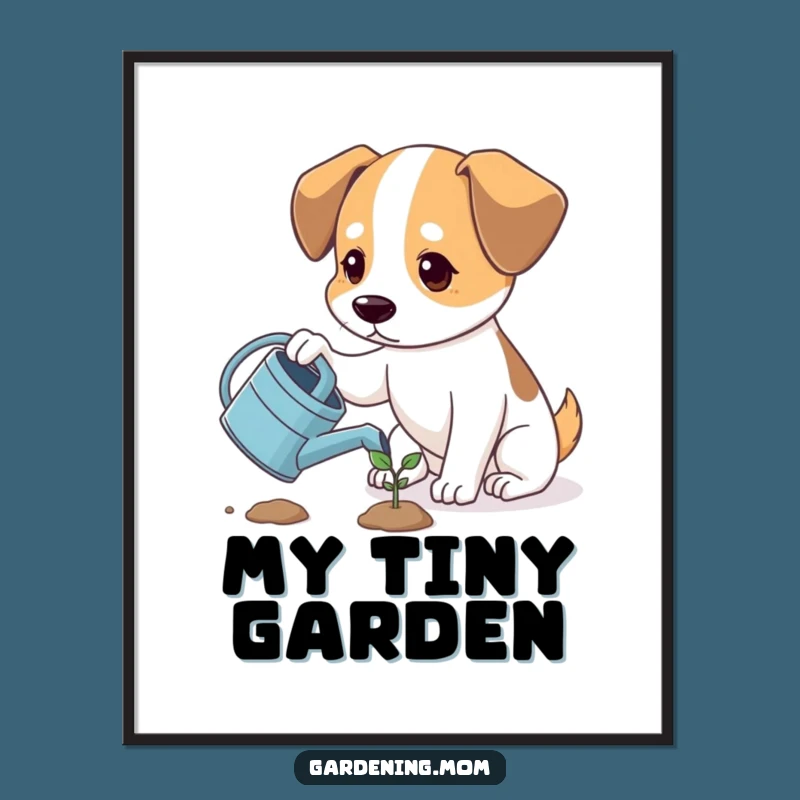 Funny Hopeful Dog Digital Art: Instant Joy with This Hilarious Gift