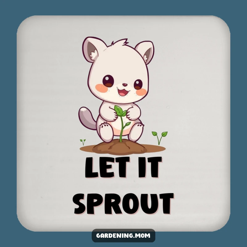 Funny Planting Animal Coaster: Seed Protector, Unique Gift