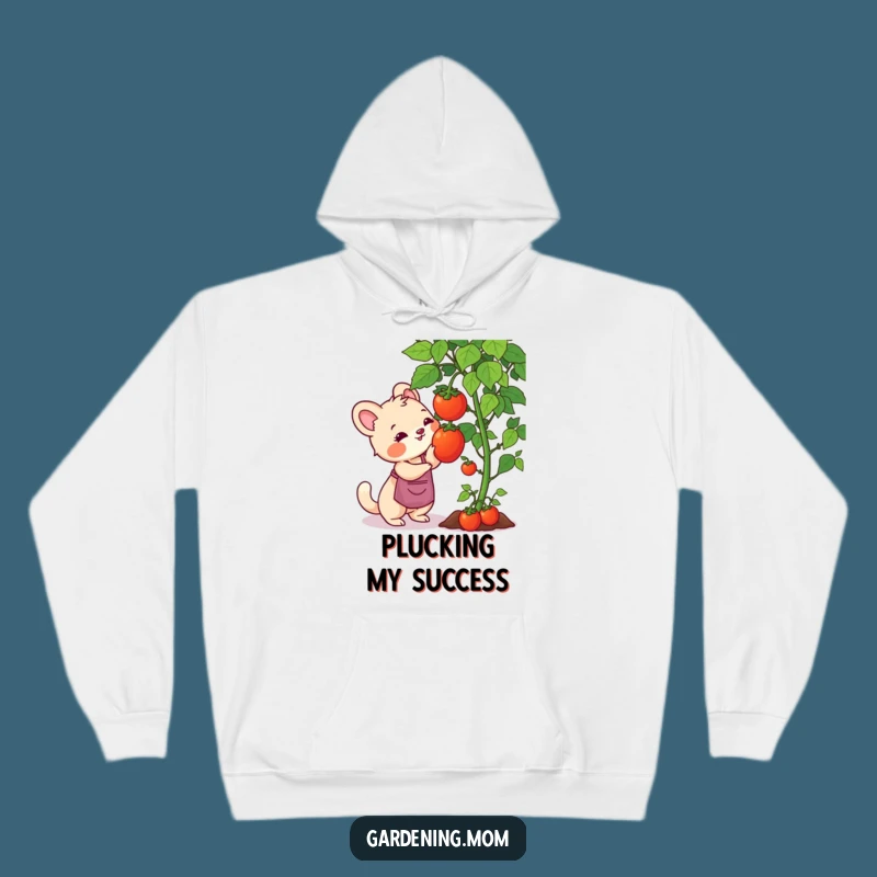 Cozy Funny Gardening Mom Animal Hoodie: Tomato Harvest, Ultimate Funny Gift