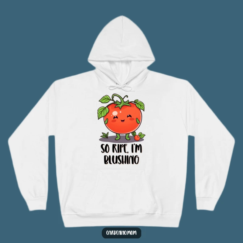 Funny Tomato Hoodie: Cozy Produce Wear, Warm Gift for Foodies