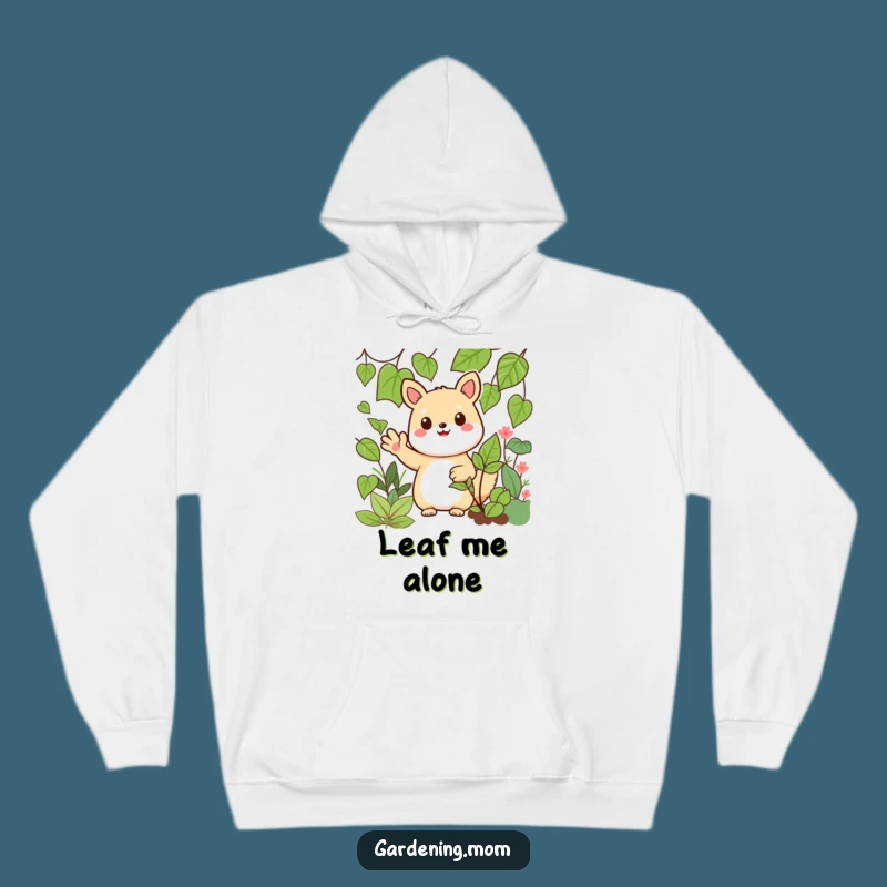 Funny Kawaii Wave Hoodie: Cozy Comfort with a Waving Garden Friend