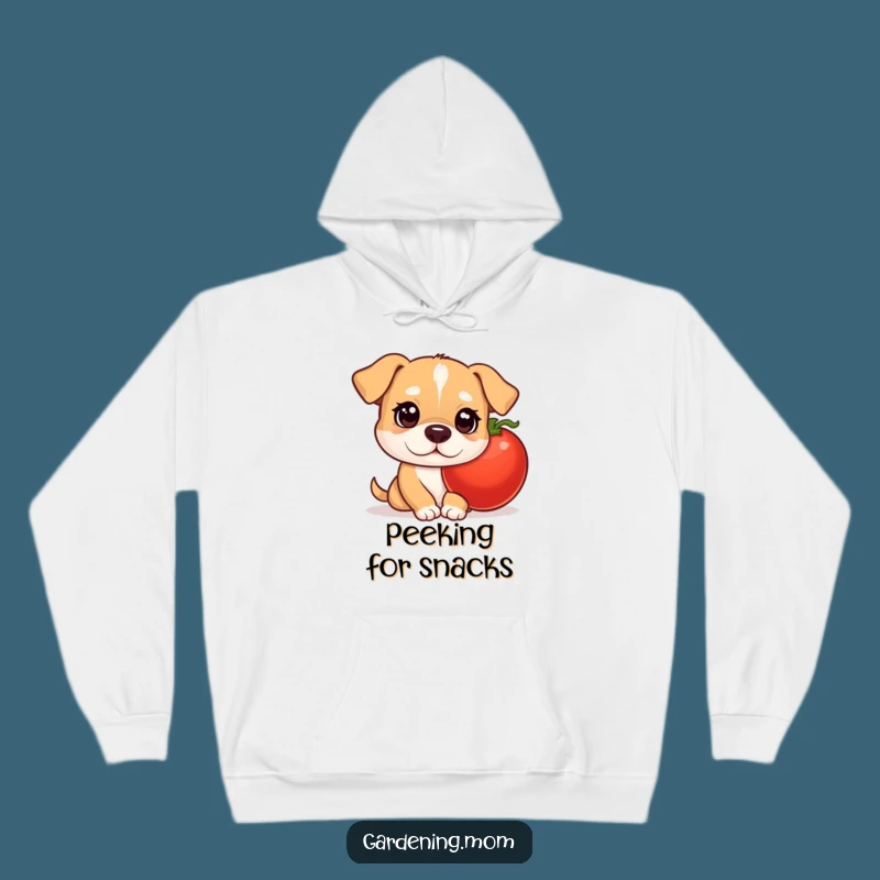 Cozy Funny Mama Dog Tomato Hoodie - Curious Pup Outerwear Gift