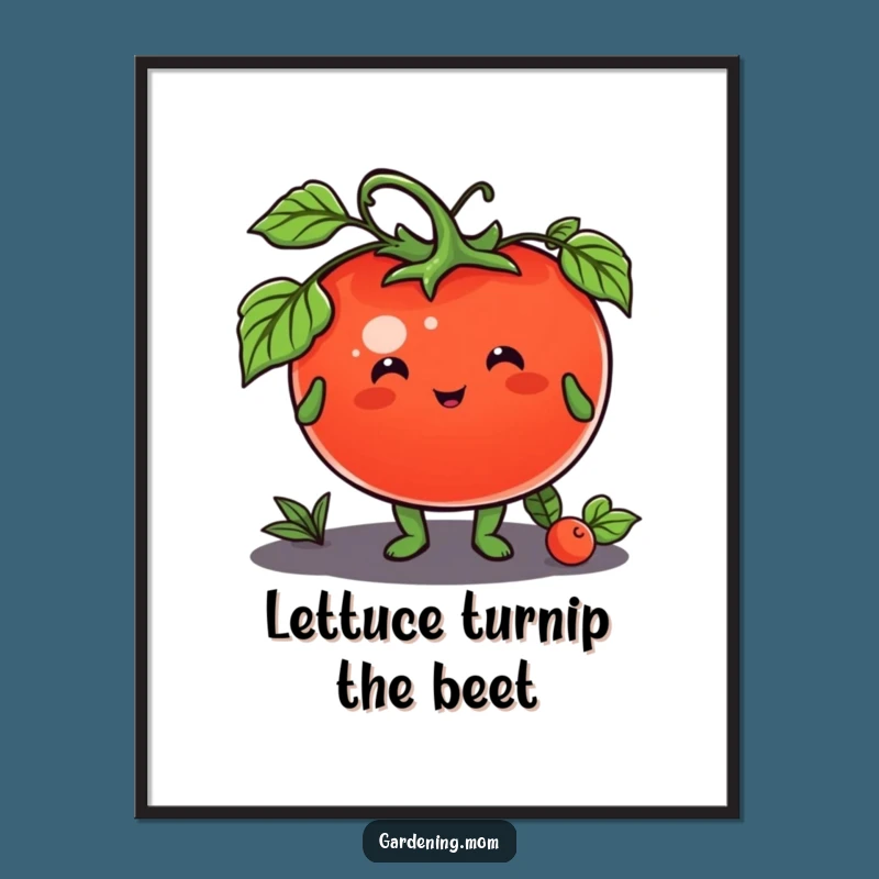 Funny Free Printable Wall Art: Tomato Gift Animal, Whimsical Downloadable Decor