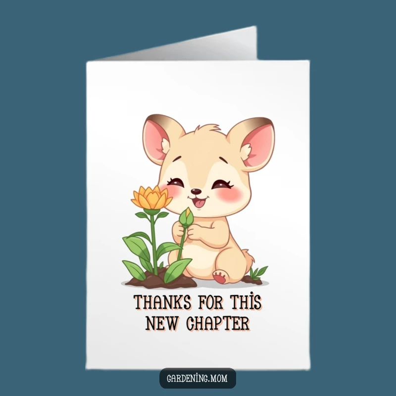 Free Printable Gardener Mom Card: Thank You for Helping Me Bloom