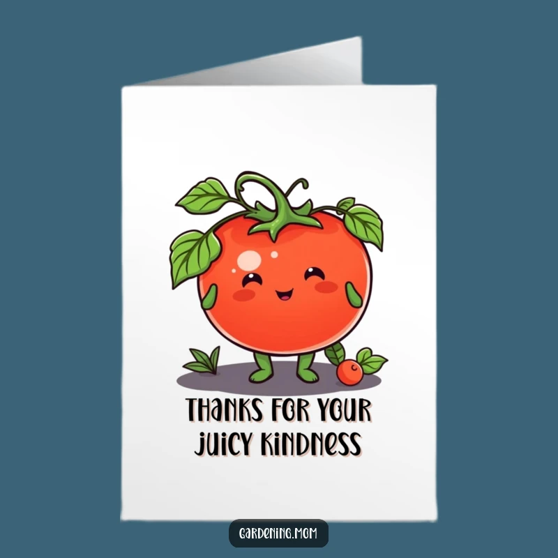 Free Printable Thank You Card: Tomato Gift Animal, Heartfelt Downloadable Gift