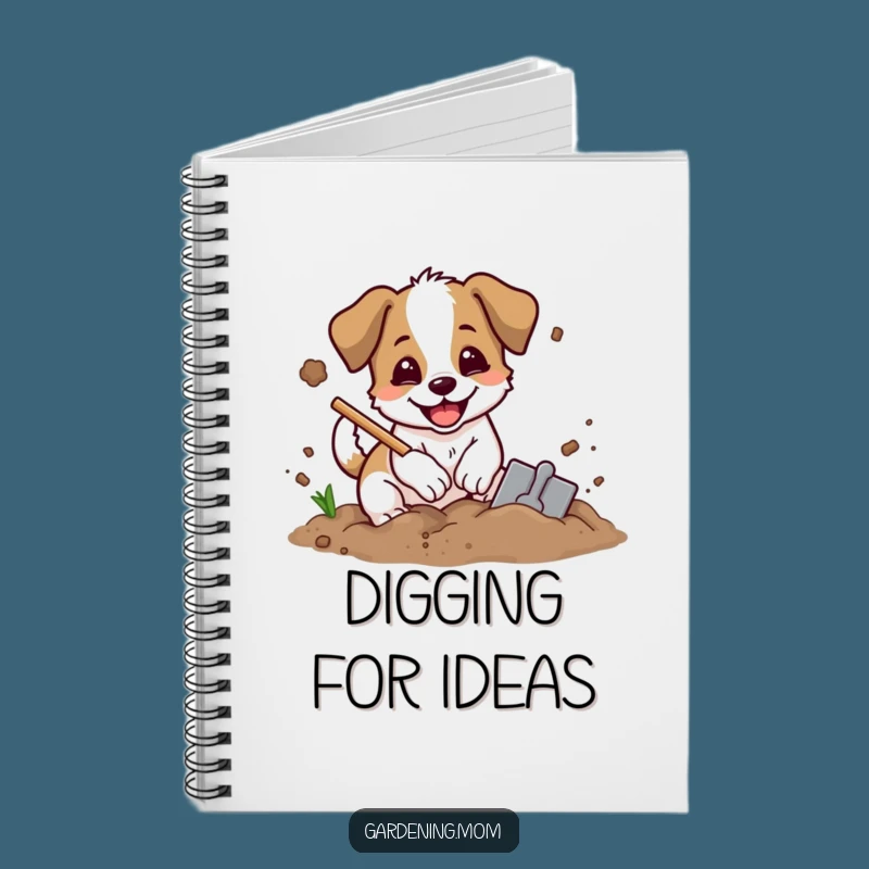 Funny Digging Dog Notebook: Garden Plans, Enthusiastic Pet Journal Gift