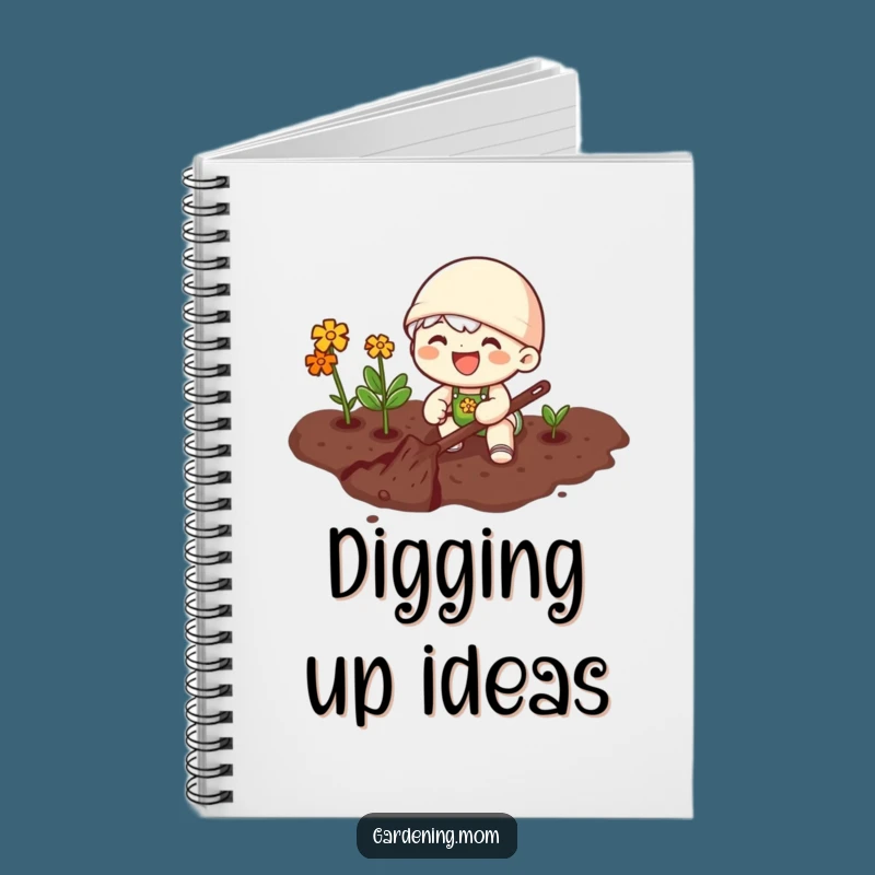 Funny Joyful Gardener Notebook - Happy Digging Journal