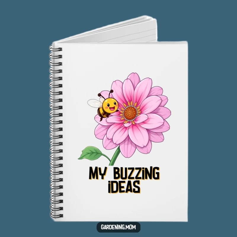 Funny Bee Flower Joy Notebook: Capture Your Thoughts with Nature's Buzz