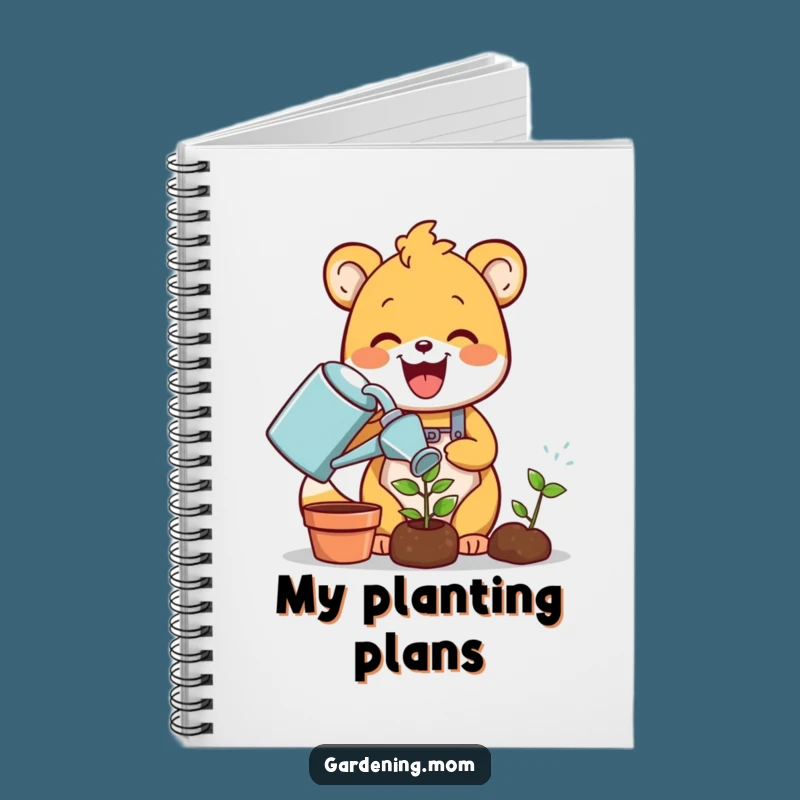Funny Gardening Animal Notebook: Delighted Critter Waters Sprout, Handy Funny Gift