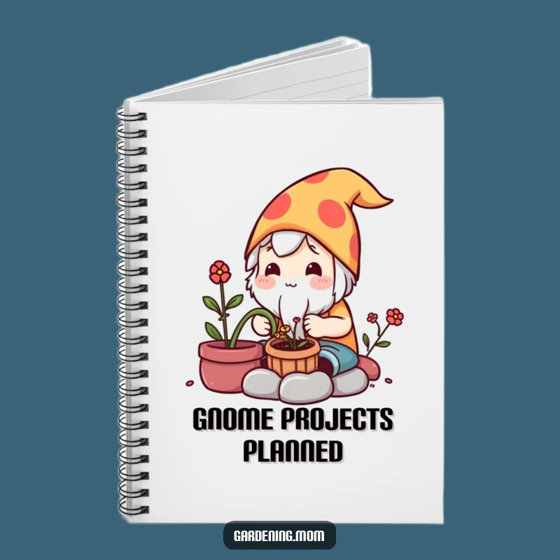 Funny Kawaii Gardener Notebook: Gnome Maker Character Journal Gift