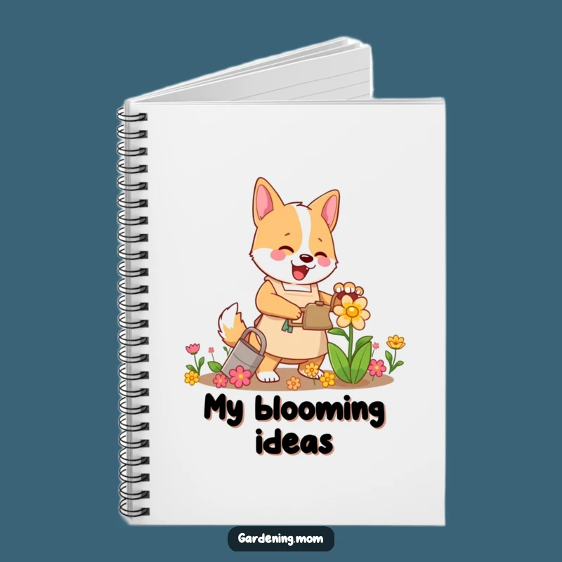 Funny Mama Dog Gardener Journal - Cheerful Flower Watering Notebook Gift