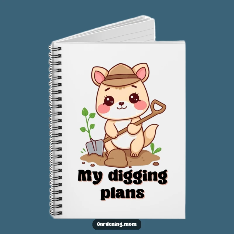 Funny Digging Animal Notebook: Shovel Journal, Creative Gift