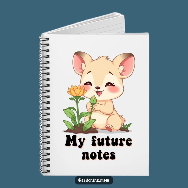 Funny Gardening Mom Animal Notebook New Bud Excitement - Jot Down Your Growth Plans!