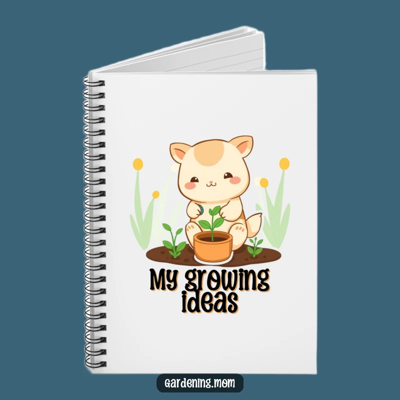 Funny Kawaii Gardener Notebook: Cute Plant Journal for Nurturing Ideas