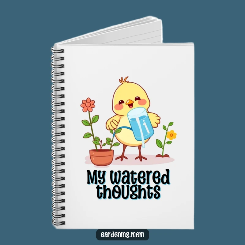 Funny Bird Watering Plants Notebook: Jot Down Ideas with Garden Pride