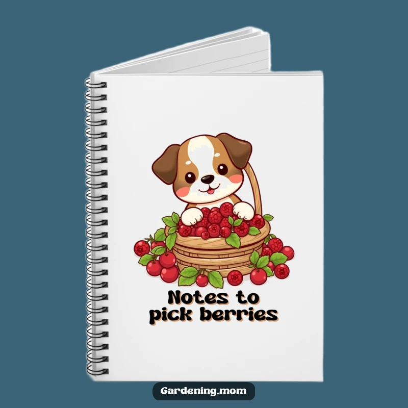 Funny Dog Berry Harvest Notebook: Cheerful Forager's Hilarious Pet Journal Gift