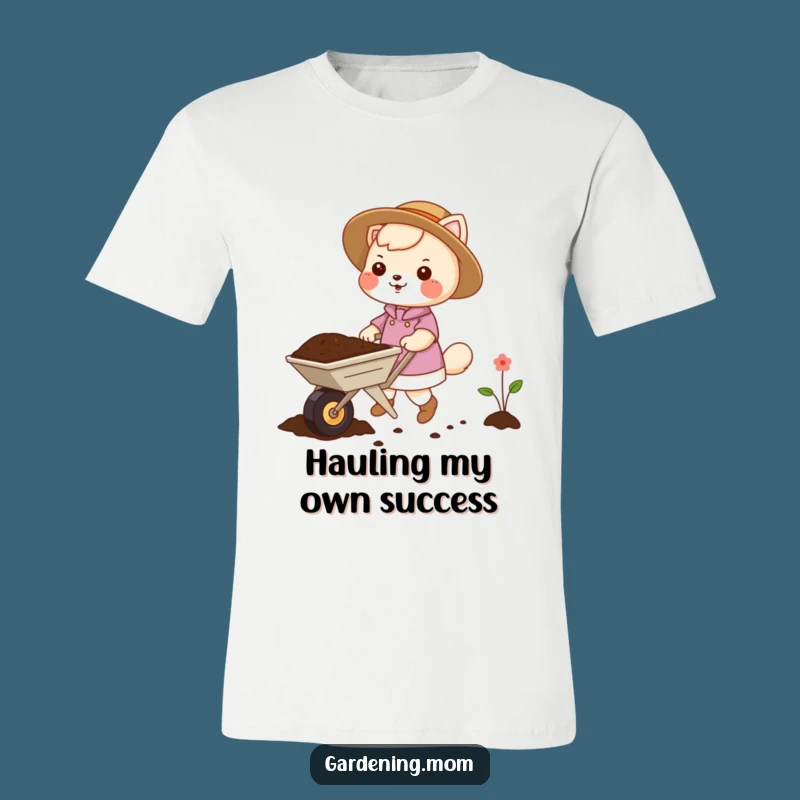 Funny Gardening Mom Animal T-Shirt: Wheelbarrow Soil, Ideal Funny Gift for Garden Lovers