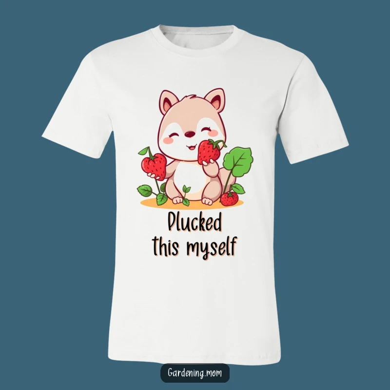 Funny Kawaii Animal T-Shirt: Adorable Gardening Vibe for a Hilarious Outfit