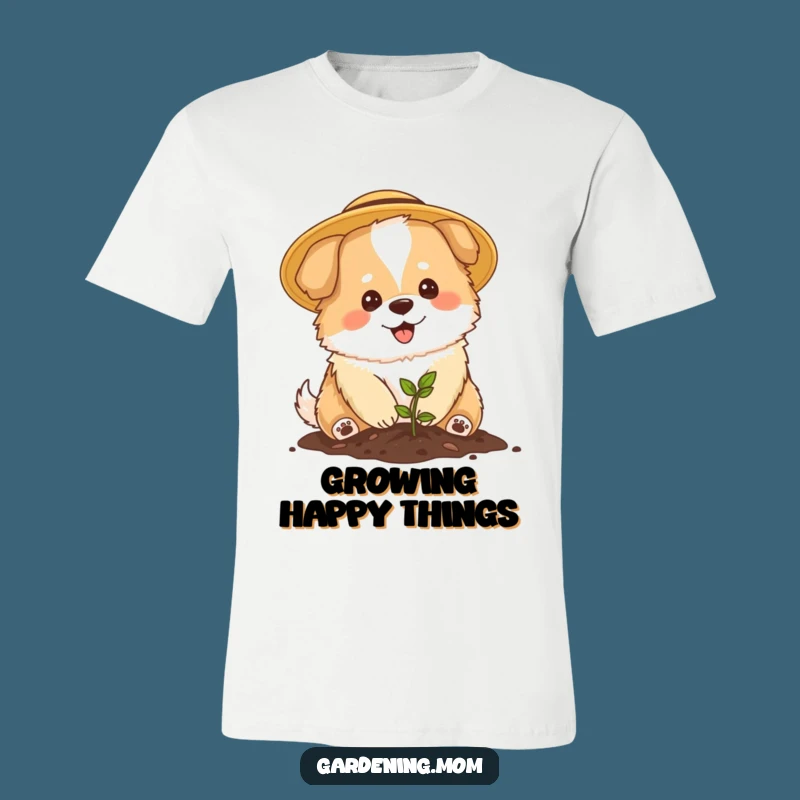 Funny Mama Dog Gardener T-Shirt - Cute Planting Pup Tee Gift