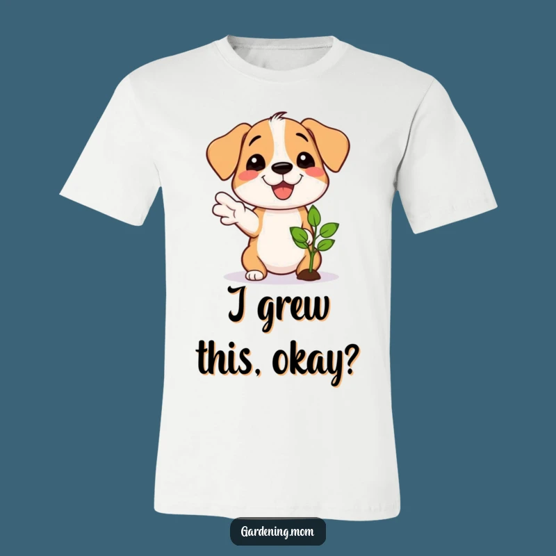 Funny Dog Gardener T-Shirt: Proud Grower's Hilarious Seedling Tee Gift