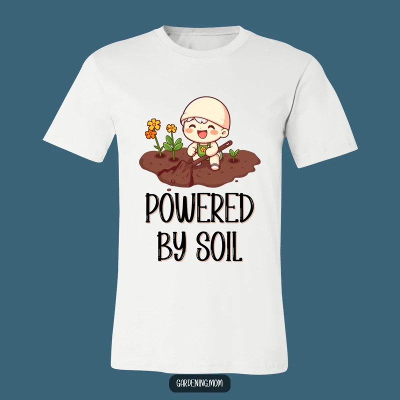 Funny Joyful Gardener T-Shirt - Happy Digging Action Tee
