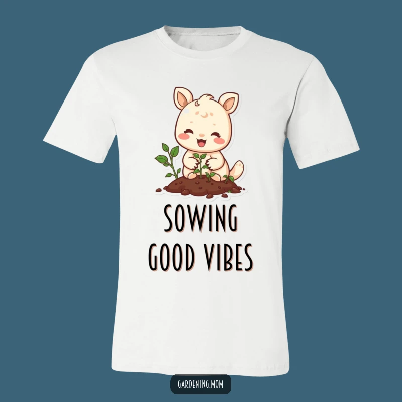 Funny Animal Planting Seeds T-Shirt - Joyful Gardener Comic Tee, The Ultimate Funny Gift