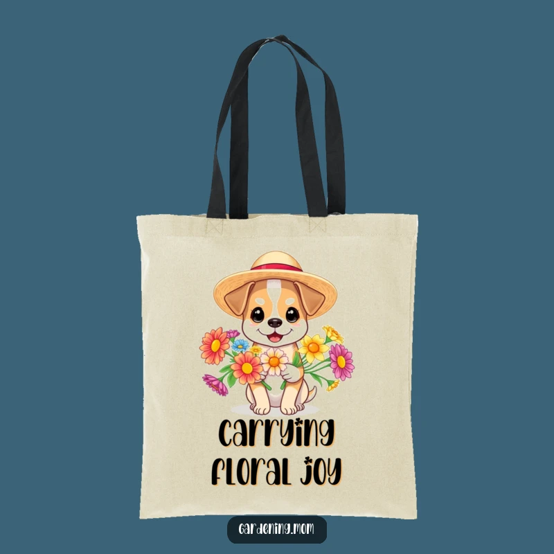Funny Floral Dog Tote Bag: Carry Sunshine, The Ultimate Funny Gift