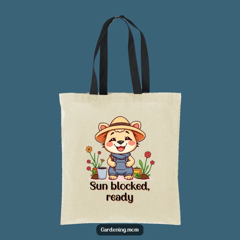Funny Gardening Mom Animal Tote Bag Straw Hat Smile - Carry Your Sunshine Everywhere!