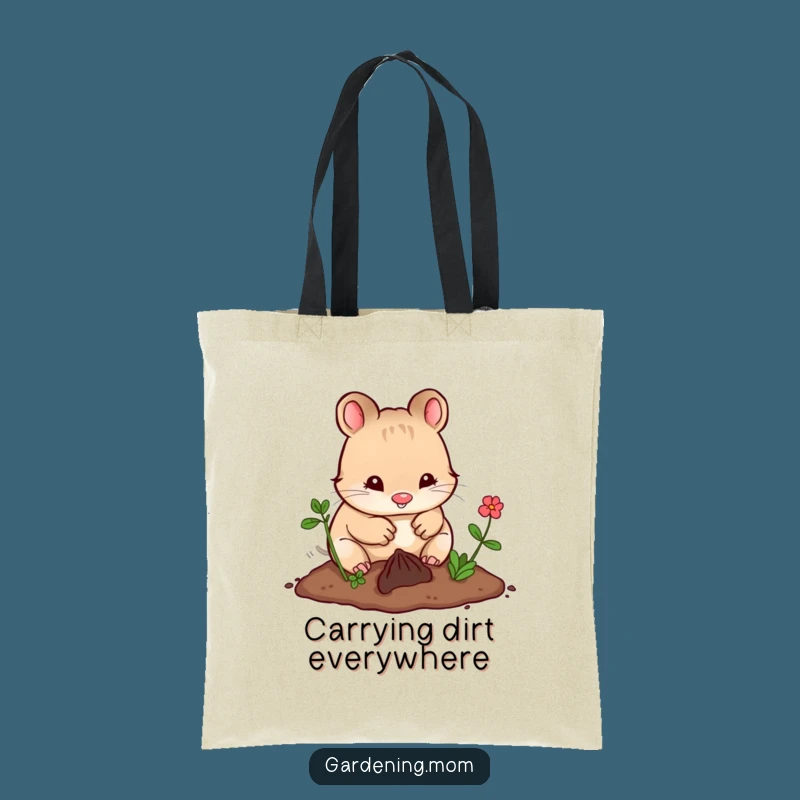 Funny Kawaii Digging Tote Bag: Stylish & Hilarious Garden Companion