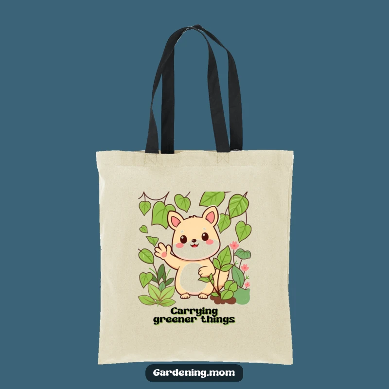 Funny Kawaii Wave Tote Bag: Stylish & Hilarious Garden Companion